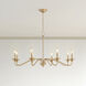Delvona 8 Light 37.5 inch Modern Gold Chandelier Ceiling Light